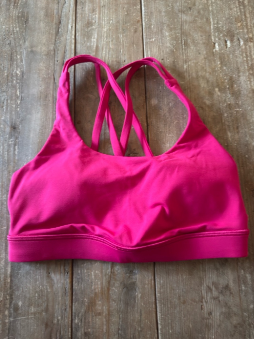 lululemon athletica Bright Pink Strappy Sports Bra